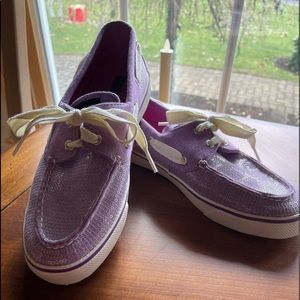 Sperry Topsider Light Purple Sequin Shoe